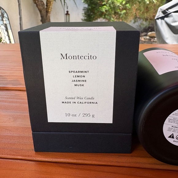 2 Empty Jenni Kayne Candle Vessels Black Glass Musk and Montecito - Picture 3 of 9